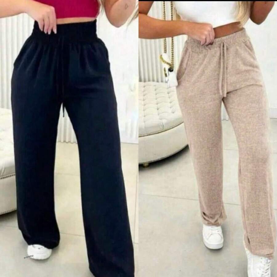 Kite 2 Women's Pants Lanzinha Winter Fashion Pantaloons - đen be - Xem 1
