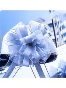 10 piezas de lazos decorativos para coche de boda, lazos de regalo para envolver, lazos de cinta rosa/blanca/roja para puerta de coche de boda, decoración de boda, cintas para decorar escaleras, manijas, regalos de boda, adecuados para decorar mesas y sillas de boda, decoración de regalos, cajas o decoración floral, decoración de aniversario - Multicolor - Ver 15