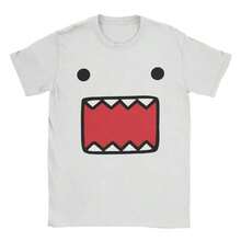 Y2k Domokun Babyface T Men's Cotton Crazy T-Shirt Crew Collar T-Shirt Short Sleeve Top Adultgraphic Tees Men Shirts Streetwear White Shirt Black Shirt - 白色 - 查看 1
