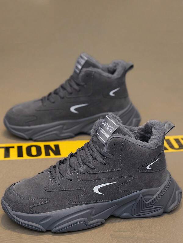 Novos calçados de inverno da moda 2025, absorventes de impacto, elásticos, versáteis, resistentes ao desgaste, sola macia, antiderrapantes, resistentes a odores, adequados para trabalho, viagens, lazer, atividades ao ar livre, com cadarço, antiderrapantes, leves, confortáveis, adequados para acampamentos e entretenimento ao ar livre. Sapatos de inverno casuais unissex para homens e mulheres, sapatos para casais