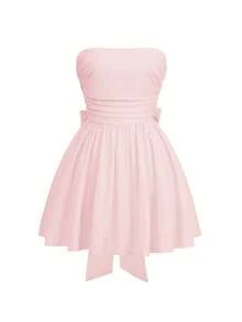 Robe de soirée élégante pour dames, idéale pour les vacances à la plage, les rendez-vous, la Saint-Valentin, la fête des mères, l'été avec décolleté, la taille affinée de manière sexy, les fêtes de rentrée scolaire, les thés dansants, les occasions festives