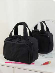 时尚轻便大容量收纳包，多口袋女士化妆包，大容量多功能旅行包，拉链封口，适合旅行度假。旅行必备，暑假返校用品包，学生旅行包，女士化妆包，旅行用品包。