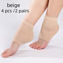 Anti-Riss Socken für Herren und Damen, Fußschutz Socken, Knöchelschutz, Silikon-Socken gegen Risse und für Feuchtigkeit bei High Heels (dehnbar, geeignet für allgemeine Größen)