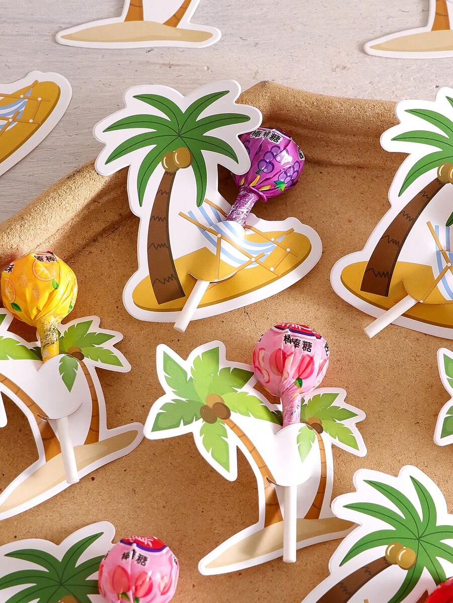 20/30pcs/Pack Saudi National Day, Holiday Gifts, Coconut Tree Shaped Candies And Snacks, Paper Cards And Coconut Tree Shaped Decorative Paper, Perfect For Celebrating National Day, Cultural Events And Corporate Events, Family Events Saudi National Day Saudi Saudi Arabia