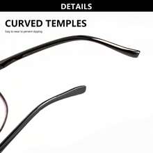 1 pieza Gafas de lectura vintage con marco redondo multifocales, gafas de 2 en 1 para visión lejana y cercana, con diseño de marco pequeño y redondo con remaches, de alta calidad con varillas de metal con muelles, de moda unisex para lectores multifocales - polvo negro - Ver 11