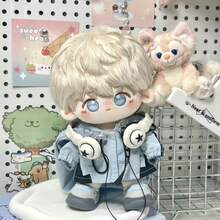 20cm Doll Outfit Hooded Sweatshirt Set, Doll Clothes Suit Without Attributes Plush Doll Changeable Outfit, Suitable For 20cm Doll Party (Clothes Only, No Doll, No Shoes) - Multicolor - View 7