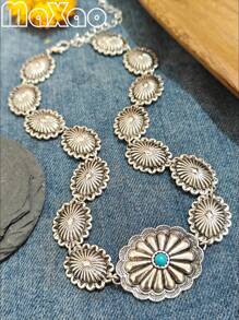 1 pieza Collar vintage de estilo bohemio tipo Cangkao para mujeres, adecuado para uso diario o fiestas, recibirás muchos halagos de tus amigos cuando lo uses