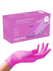 Black Disposable Nitrile Gloves, Durable Household Cleaning Gloves For Kitchen, Bathroom, Cleaning, Food Handling, Tattooing, Beauty, Hair Dye, Pets, Salons, Cleaning Supplies, Home Tools