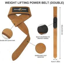 Correas de levantamiento de silicona antideslizante ,Straps Para Gym, Levantamiento de Pesas,muñequeras gym straps para gym mujer, hombres, levantamiento de pesas, culturismo, Xfit, entrenamiento de fuerza - Marrón - Ver 10