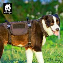 Whinhyepet Adjustable Military Dog Harness, Black XL - Durable No-Pull Vest For Large Dogs, Ideal For Training And Outdoor Adventures