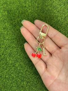 个性化Y2K樱桃钥匙扣，送给女孩的礼物，可用作包包挂饰、汽车装饰、教师节礼物、朋友礼物、姐妹礼物，创意十足 - 多色 - 查看 10