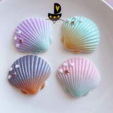 8 件/4 件什锦海洋系列海星、贝壳、海胆装饰、家居装饰、鱼缸装饰、礼物、DIY 手机壳/饰品/钥匙扣/发夹、各种手工工艺品用品，颜色随机 - 1件 - 查看 4