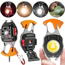 <Local Delivery> Outdoor Portable Working Lights USB Charging Rechargeable Magnet Bottle Opener Whistle Emergency Light