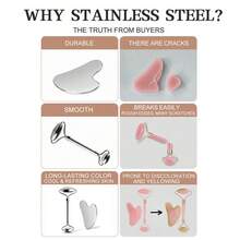 1 cái/3 cái Con lăn mặt đá Bộ chăm sóc da mặt, Con lăn mặt bằng thép không gỉ Gua Sha Bộ dụng cụ mặt, Dụng cụ chăm sóc da Bộ làm đẹp Dụng cụ mát-xa mặt Con lăn nâng cơ Tạo đường nét Khuôn con lăn mặt đá, Có thể tái sử dụng & Chống rò rỉ, Làm đẹp, Sản phẩm chăm sóc da, Spa, Chăm sóc bản thân, Dụng cụ chăm sóc da, Chăm sóc da mặt, Đồ dùng thẩm mỹ, Massage, Dụng cụ mát-xa mặt, Con lăn mặt - Nhiều màu - Xem 2