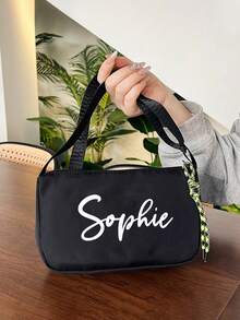 时尚便携式斜挎包腋下可调节单肩包，手提包女士手拿包，大容量斜挎包可定制名称，时尚单肩包，斜挎包，PU单肩手提包，单肩包，钱包带可调节肩带，适合工作、购物和旅行