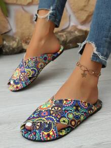 Women's New Criss-Cross Strap Flat Casual Versatile Black Comfortable Slippers, Simple Solid Color Elegant Flat Sandals For Outfit Pairing