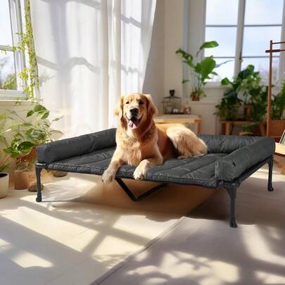 Veehoo犬 ベッドペットベッド大型犬 ベッド高架犬用ベッドドッグコット