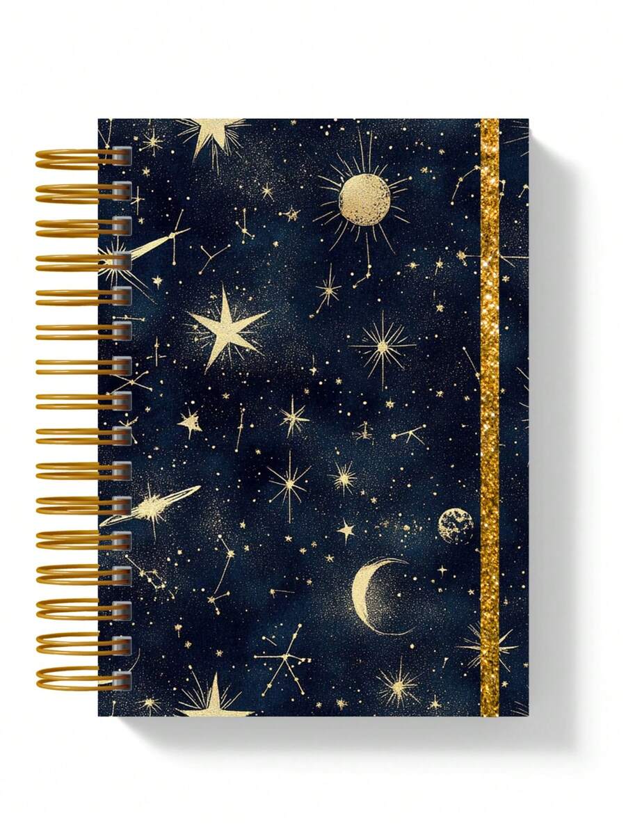 Moreih Paper Premium Notebook 200 Pages (100 Sheets) A5 - Starry Night - View 1