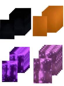 8 Stück glänzende, farbige Spiegelkarton/Karton/Gold-Folie Glitzer Spiegelkarton, A4 handgemachtes Weihnachts-Themen Karton, 8,27*11,69 Zoll, 250g Schwerlast, geeignet für Weihnachten, Halloween, Einladungen, handgemachte Poster, DIY Scrapbooking, Schulmaterial, Schulanfang