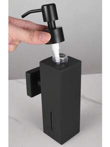 1 pieza Dispensador de jabón montado en la pared de acero inoxidable 304, con cartucho de plástico recargable de 280ml para champú, gel de ducha - 500 ml - Ver 4