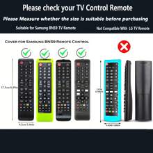 1 pièce Étui de protection pour la télécommande de Smart TV, compatible avec les modèles BN59-01199F, BN59-01301A, BN59-01315A, Housse de rechange universelle en silicone antidérapante avec cordon luminescent dans le noir, disponible en plusieurs couleurs
