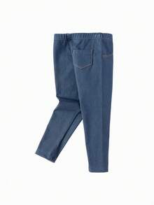 Balabala 婴儿慢跑裤 2025 新款弹力舒适紧身裤 - 藍色調 - 查看 2