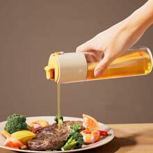 1 pieza Botella rellenable con rociador y vertedor de aceite, rociador de alta presión, botella rociadora de aceite con boquilla ajustable, rociador de tamaño portátil para el cabello, maquillaje, plantas, aceite de cocina, ensalada, hornear, barbacoa