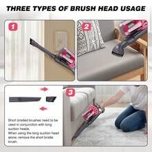 Vandise Handheld Cordless UV Mite Vacuum Cleaner for Mattress, Bed, Sofa & Pet Hair Removal - 10000Pa Ultra Strong Suction with Dust Mite Sensor, 3 Adjustable Speeds, UV-C Sterilizing Light & HEPA Filtration | Kills 99.9% Viruses, Allergens, Dust Mites | Lightweight Portable Mini Vacuum Cleaner for Home, Carpet, Furniture Deep Cleaning