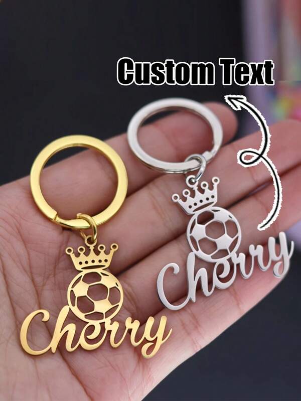 Personalized Name Keychain - Stainless Steel Keyring Gift, Suitable For Birthday, Valentine's Day, Mother's Day - Elegant, Romantic, And Fashionable Gift