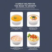 SOKANY 4-In-1 Electric Mixer, 1000W High Power, 5 Speed Settings, Detachable Base. Includes Main Unit, Mixing Paddle, Whisk, Meat Grinder Bowl And Grinding Cup. Suitable For Whipping, Mixing Meat, Making Baby Food And Juicing. Great For Home And Hotel Use, Also Suitable For Fruit And Food Supplements. - View 3