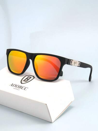 AOOBCC B字母装饰时尚太阳镜，适合男女夏季外出