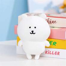 8英寸自嘲熊站立毛绒公仔可爱卡通萌熊毛绒玩具家居卧室沙发摆件礼物 - 白色 - 查看 1