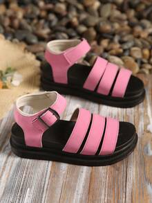 女士凉鞋，时尚舒适，适合夏季外出和休闲活动，轻巧设计，可调节绑带，可定制尺寸 - 粉色 - 查看 7