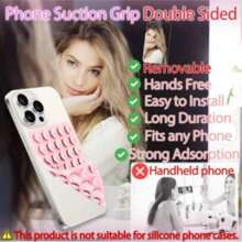 1 pezzo Supporto per telefono con ventosa a presa forte in silicone a forma di polpo, porta telefono con ventosa su entrambi i lati, accessorio per telefono a mani libere, compatibile con e telefoni Android, regalo per compleanni, famiglia e amici, supporto per telefono