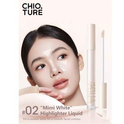 CHIOTURE 液体遮瑕高光棒，提亮遮瑕膏，哑光眼影，鼻部轮廓修饰，持久妆效，适合新手