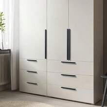 2pcs Black Aluminum Cabinet Handles -Cabinet Pulls ,Angled Solid Drawer Pulls With Mounting Screws For Kitchen Cabinets, Sleek Modern Design, Durable & Stylish, Kitchen Cabinet Pulls, Minimalist Design, Durable Construction - Black - View 7