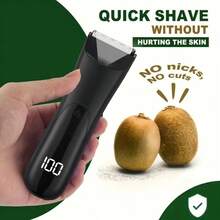 1pc Men Body Trimmer, Electric Shaver, Electric Inguinal And Pubic Hair Trimmer, Ceramic Blade Male Hygiene Shaver Trimmer, Full Body Beauty