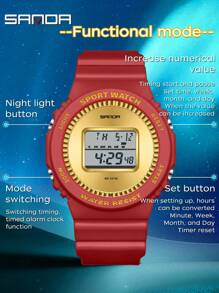 SANDA. SANDA Top Brand G Style Military LED Digital Watch Men Waterproof Clock Outdoor Sport Watches Male Electronic Gold Watch