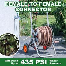 2FT Short Garden Hose With Female To Female Connector Metal Leader Hose For Hose Reel Connection 304 Stainless Steel Durable Water Hose 2ft - Silvery - View 3