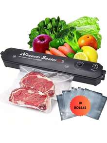 Máquina de Sellado al Vacío Automatica para alimentos, con 10 bolsas - Tipo de Enchufe A USA (110-127V) - Ver 2