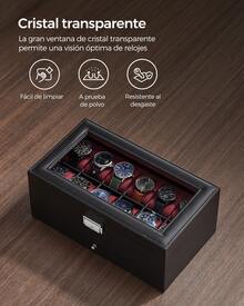 SONGMICS Watch Boxes & Organizers - Black - View 4