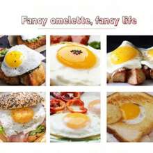 4pcs Or 1pc Stainless Steel Egg Rings, Pancake Molds - Egg Shaped For Frying Pan, Stainless Steel Pancake Molds For Pancakes And Fried Eggs, Kitchen Accessories, Egg Molds, Fried Egg Molds, DIY Fried Egg Molds, Creative Egg Molds, Egg Tools, Egg Steamer, Egg Ring Molds For Cooking, Stainless Steel Ring Molds, Bread Molds, Kitchen Accessories (Random Color & Style) - Multicolor - View 12
