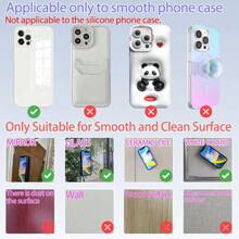 2 pezzi Ventosa antiscivolo per telefono in silicone, 28 ventose in silicone adesive, adesivi antiscivolo per telefono, supporto per power bank con ventosa compatibile con e Android, regalo per compleanni, famiglia e amici, supporto per telefono, accessori per telefono