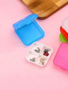 1 mini contenitore portatile per pillole, comodo da trasportare, adatto per pillole, caramelle e piccoli oggetti, contenitore portatile per viaggi e casa, piccola scatola sigillata, contenitore portatile per medicinali, organizer per medicinali.