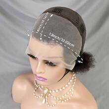 13x4 蕾丝前部非洲卷曲真人发假发，适合女士，密度 180% 短卷发波浪真人发假发，蓬松柔软真人发假发 - SNatural - 查看 4