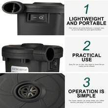 RAF 电动气泵，真空机，真空吸气泵，二合一真空吸气泵/电动充气泵，适用于各种真空袋式室内织物收纳、户外露营、充气沙发、充气船、游泳池玩具、充气床、秋冬季家居收纳工具、情人节、平安夜及圣诞节装饰充气用品。 - 美規A型插(110-127V) - 查看 8