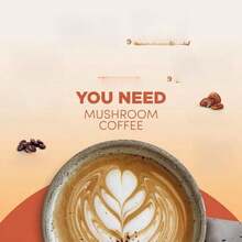 ZUVARA [Free Shipping]1PC Mushroom Coffee USDA Organic With 6 Adaptogenic Mushrooms And MCT Oil, USA Grown Instant Coffee For Better Energy, Focus, Digestion, Immunity With Turkey Tail, Shiitake, Lion's Mane, 30 Servings - 1 - 查看 3