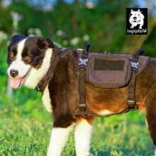 Whinhyepet Adjustable Military Dog Harness, Black XL - Durable No-Pull Vest For Large Dogs, Ideal For Training And Outdoor Adventures