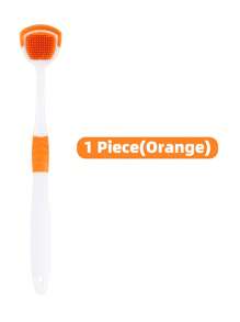 Tongue Scraper Oral Hygiene Tool Instant Fresh Breath Deep Tongue Cleaning Reusable Oral Cleaning Brush Solve The Problem Of White Tongue Travel Tongue Scraper Daily Oral Care Kit - White - View 7