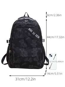 2025新款印花泰迪熊背包，简约时尚，适合小学生、中学生和大学生，轻便大容量 - A - 查看 15